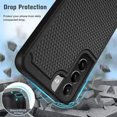 Galaxy S22 5G 6.1 inches Military Grade Rugged Bumper Cover with Non Slip Textured Back - FNTCASE OFFICIAL