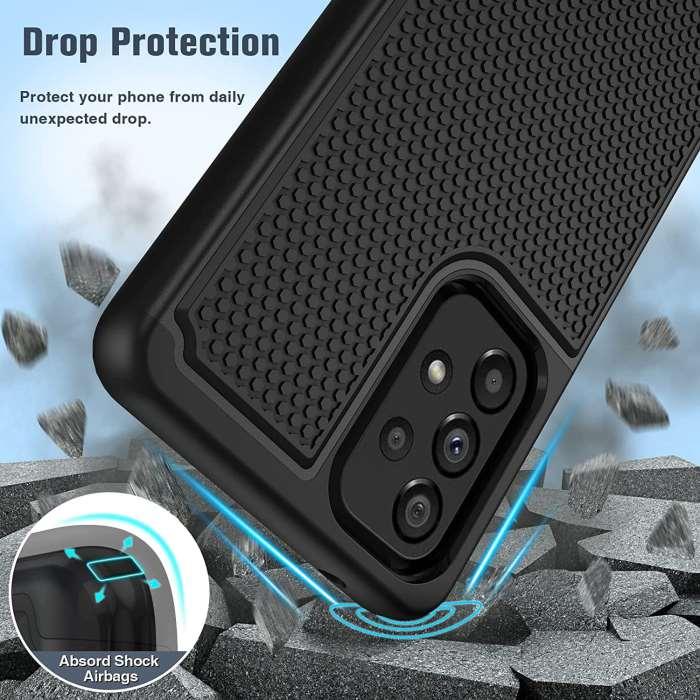 Galaxy A53 5G UW 6.5inch Military Grade Rugged Cover with Non Slip Textured Back - FNTCASE OFFICIAL