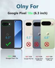 Google Pixel 10A Shock Protection Cell Phone Case Sturdy Cover with Non-Slip Texture