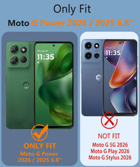 FNTCASE Für Moto G Power 5G 2025 6,8 Zoll Stoßschutz-Handyhülle Robuste Abdeckung mit Rutschfester Textur 