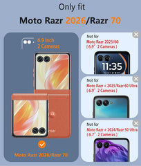 Motorola Razr 2026/ Razr 70 Handyhülle: Magnetisches Laden, Anti-Vergilbung, Stoßfest, Magsafe-Unterstützung Handyhülle
