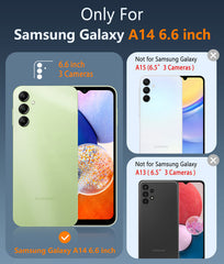 FNTCASE for Galaxy A14 6.6 inch Case: Magnetic Charging Anti Yellowing Shockproof Magsafe Support Phone Case