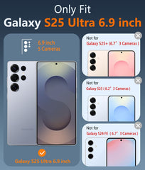 FNTCASE für Samsung Galaxy S25 Ultra 6,9 Zoll Hülle: Magnetische Aufladung, Anti-Vergilbung, stoßfeste Magsafe-Unterstützung, Telefonhülle 