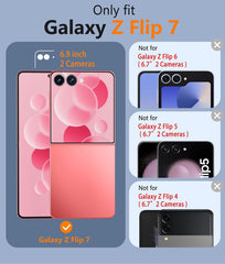 Samsung Z Flip 7 Handyhülle: Magnetisches Laden, stoßfeste Magsafe-Unterstützung – Frosted Oil Spray Touch 