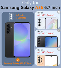 FNTCASE for Samsung Galaxy A36 Case: Dual Layer Military Grade Drop Protection Phone Cover with Belt-Clip Holster | Rugged Durable Heavy Duty Shockproof Protective Bumper Tough