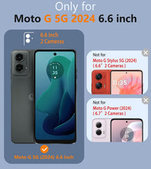 FNTCASE Moto G 5G 2024 ケース: ベルトクリップホルスター付き 2層ミリタリーグレード落下保護電話カバー | 頑丈で耐久性のある高耐久耐衝撃保護バンパー タフ