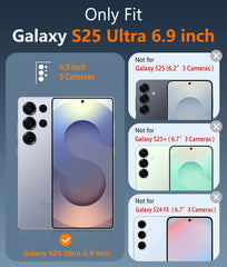 FNTCASE Samsung Galaxy S25 Ultra 6.9インチケース: 磁気充電 耐衝撃 Magsafe サポート 携帯電話ケース