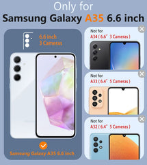 FNTCASE for Samsung Galaxy A35 5G Case: Dual Layer Military Grade Drop Protection Phone Cover with Belt-Clip Holster | Rugged Durable Heavy Duty Shockproof Protective Bumper Tough