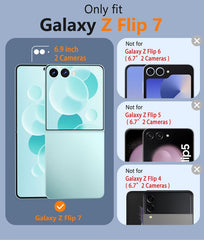 FNTCASE For Samsung Z Flip 7 6.9 inch Clear Case: Magnetic Charging Shockproof Magsafe Support