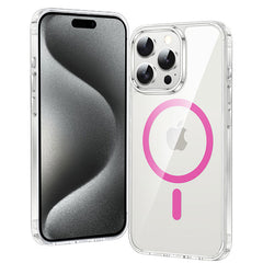 iPhone 15 Pro Clear Case: Magnetic Charging Anti Yellowing Shockproof Magsafe Support