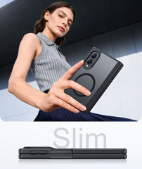 Samsung Galaxy Z Fold 8 with Hinge Protection Translucent MagSafe Matte Case Military Grade Shockproof Protective Phone Cover