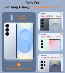 FNTCASE Samsung Galaxy S25+/ S24+ 5G 6.7インチ電話ケース: ベルトクリップホルスターとキックスタンド付きの頑丈な保護電話ケース