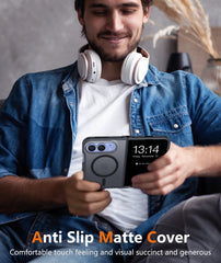 iPhone Ultra 2026 Phone Case: Magnetic Charging Shockproof Magsafe Support - Frosted Oil Spray Touch
