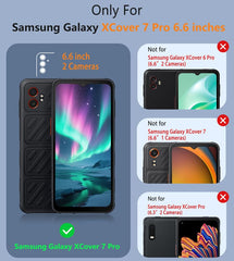 FNTCASE For Samsung Galaxy XCover 7 Pro Shock Protection Cell Phone Case Sturdy Cover with Non-Slip Texture