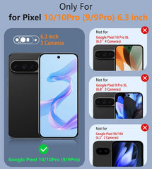 Transparente Handyhülle für Google Pixel 10/10 Pro/9/9 Pro (6,3 Zoll): Magnetisches Laden, stoßfest, Magsafe-Unterstützung 