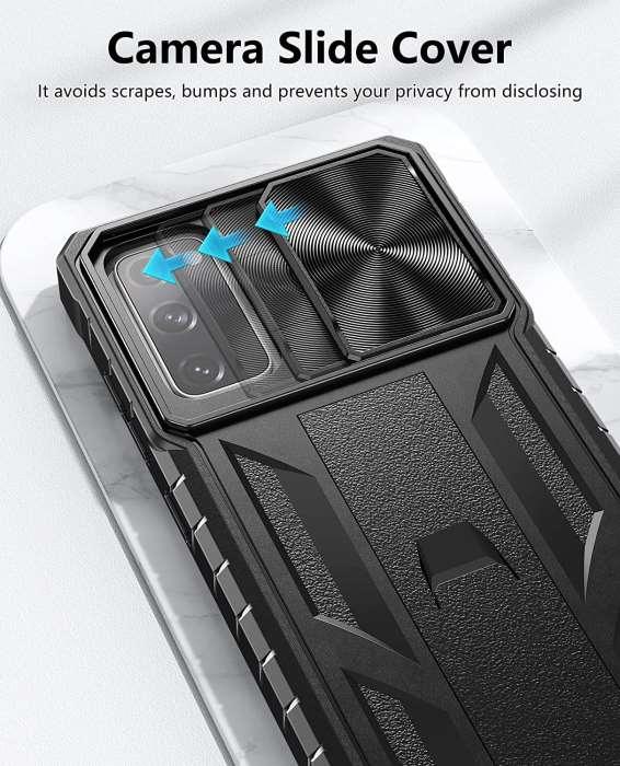 Galaxy S20 FE 5G Military Grade Matte Textured Rugged TPU Cover with Kickstand - FNTCASE OFFICIAL