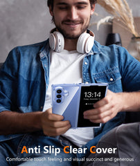 Samsung Z Fold 8 Ultra/Z Fold 7 Phone Case: Clear Slim Anti Yellowing Shockproof Protective