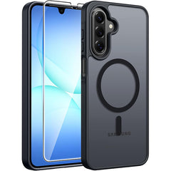 Samsung Galaxy A17 A16 Phone Case: Magnetic Translucent Matte Shockproof Slim Phone Cover - Military Grade Drop Proof Hard Back Anti-Fingerprint Protective Case