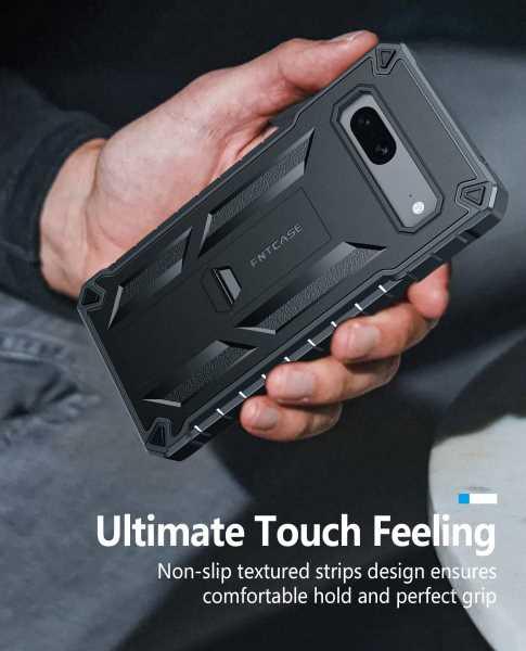 Pixel 7A Case with Built-in Screen Protector and Kickstand Military Drop Protection - FNTCASE OFFICIAL
