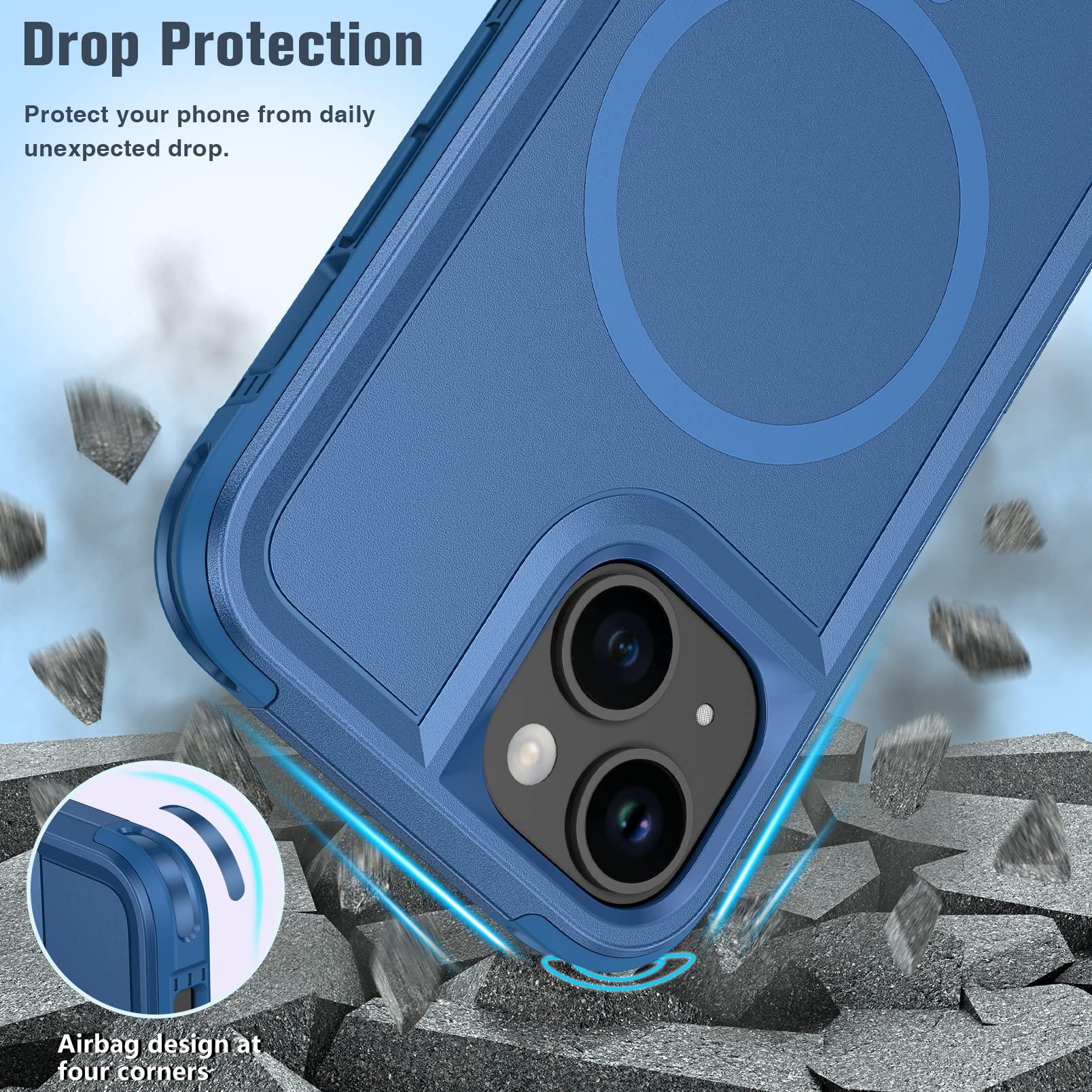 iPhone 13 iPhone 14 Phone Case Magnetic Dual Layer Military Grade Drop Shockproof Protection - FNTCASE OFFICIAL