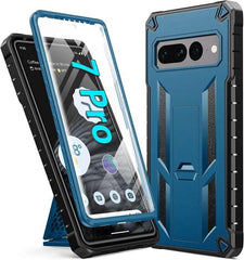 Pixel 7 Pro Military Shockproof Rugged Cover with Built-in Screen Protector & Kickstand - FNTCASE OFFICIAL