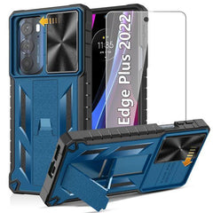 Case for Motorola Edge-Plus 2022 Protective Cover with Kickstand and Slide Cover Protection - FNTCASE OFFICIAL
