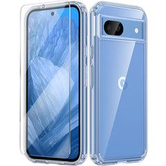 Pixel 8A Clear Black Slim Anti Yellowing Shockproof Protective Case