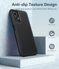 FNTCASE Moto G Power 5G 2024 Phone Case: Dual Layer Heavy Duty Protective Cover Shockproof Rugged with Non-Slip Textured Back