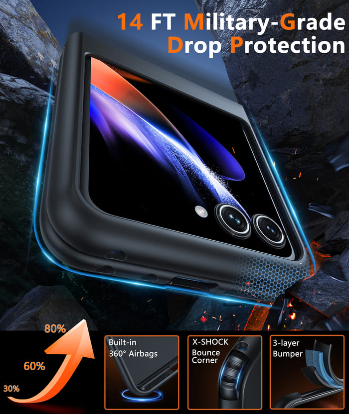 Motorola Razr 2024/ Razr 50/ Razr 2025/ Razr 60 Military Grade Shockproof Matte Rugged Full Body Drop Protection Phone Case Motorola Razr 2024/ Razr 50/ Razr 2025/ Razr 60 Military Grade Shockproof Matte Rugged Full Body Drop Protection Phone Case