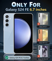 FNTCASE for Samsung Galaxy S24 FE 6.7 inch Case: Magnetic Charging Anti Yellowing Shockproof Magsafe Support Phone Case