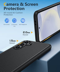 Samsung Galaxy S24 FE Dual Layer Shockproof Protective Phone Cover with Anti Slip Textured Back Cell Case