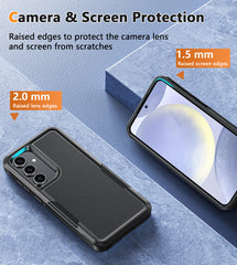 FNTCASE for Samsung Galaxy S24 FE Phone Case: Dual Layer Military Grade Drop Protection Phone Cover with Belt-Clip Holster | Rugged Durable Heavy Duty Shockproof Protective Bumper Tough