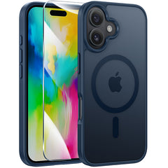 iPhone 16 Plus Case: Magnetic Translucent Matte Slim Phone Cover