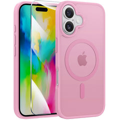 iPhone 16 Plus Case: Magnetic Translucent Matte Slim Phone Cover