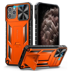 iPhone 11 Pro Max Case: Military Grade Drop Protective Phone Case with Slidable Camera Lens Cover and Kickstand