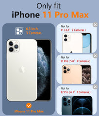 iPhone 11 Pro Max Clear Phone Case Magnetic Charging Magsafe Support