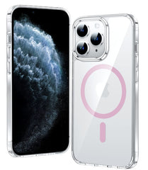 FNTCASE for iPhone 11 Pro Max Clear Phone Case: Magnetic Charging Shockproof Magsafe Support