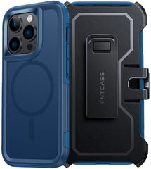 FNTCASE iPhone 13 Pro iPhone 14 Pro 用 マグネット式ケース: ベルトクリップホルスター付き二層保護電話カバー | ミリタリーグレードの落下防止保護、耐久性のある滑り止めテクスチャバック