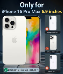 FNTCASE for iPhone 16 Pro Max 6.9 inch Case: Magnetic Charging Anti Yellowing Shockproof Magsafe Support Phone Case