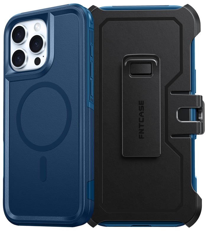 iPhone 16 Pro Max Case: Magnetic Phone Case with Belt Clip Holster