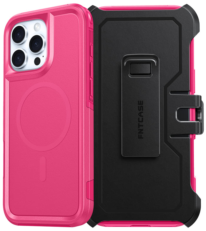 FNTCASE for iPhone 16 Pro Max Magnetic Case: Dual Layer Protective