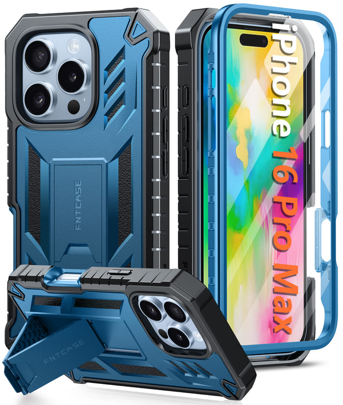 iPhone 16 Pro Max Case: Phone Cover with Built-in Screen Protector