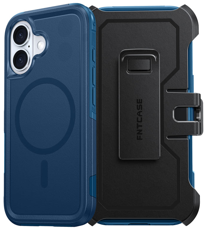 FNTCASE for iPhone 16 Magnetic Case: Dual Layer Protective Phone Cover with Belt Clip Holster FNTCASE for iPhone 16 Magnetic Case: Dual Layer Protective Phone Cover with Belt Clip Holster