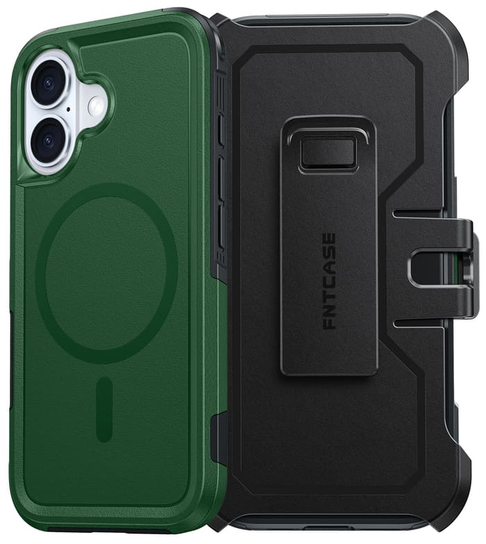 FNTCASE for iPhone 16 Magnetic Case: Dual Layer Protective Phone Cover with Belt Clip Holster FNTCASE for iPhone 16 Magnetic Case: Dual Layer Protective Phone Cover with Belt Clip Holster