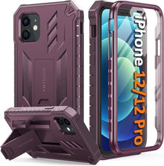 iPhone 12/12 Pro Military Grade Protective Case with Built-in Screen FNTCASE