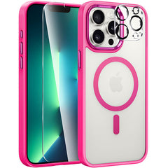 FNTCASE iPhone 13 Pro Case Frosted Oil Spray Touch Magsafe Support