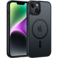 FNTCASE iPhone 13 iPhone 14用電話ケース: 磁気充電 耐衝撃 Magsafe サポート - フロストオイルスプレータッチ