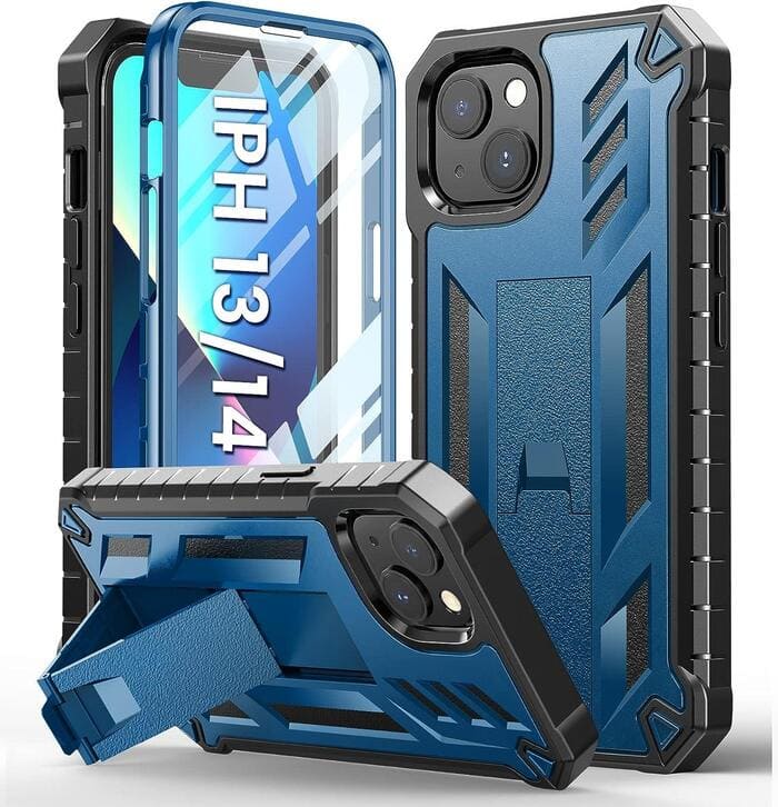 iPhone 13 iPhone 14 Military Shockproof Phone Case with Kickstand FNTCASE