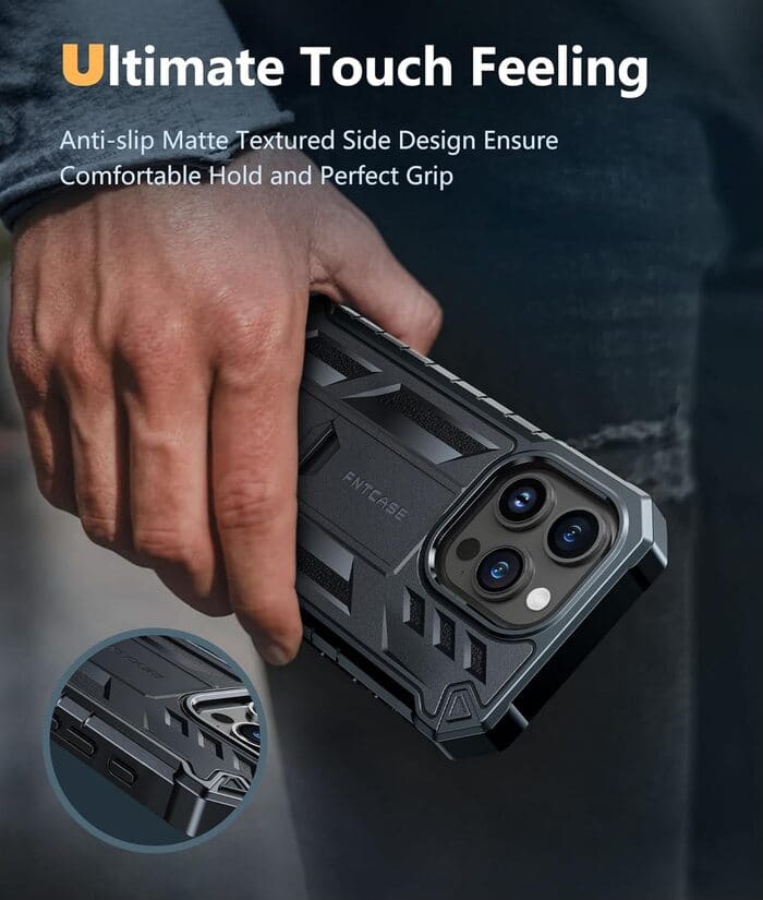 iPhone 15 Pro Case: Military Grade Rugged Cell Phone Cover with Built-in Screen Protector and Kickstand – FNTCASE OFFICIAL iPhone 15 Pro Case: Military Grade Rugged Cell Phone Cover with Built-in Screen Protector and Kickstand – FNTCASE OFFICIAL