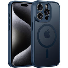 FNTCASE for iPhone 15 Pro Max Magnetic Frosted Translucent Matte Slim Case